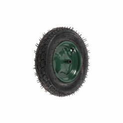Roata roaba 3.50-8, diametru ax 14mm, janta verde