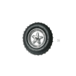 Roata gri 350-8 cu tot cu AX
