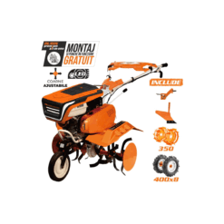 Motosapa RURIS 7500ACC4 + roti cauciuc 4.00-8+plug+adaptor+roti metalice 350 fara manicot