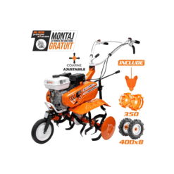 Motosapa DAC 7000ACC1 + roti cauciuc 4.00-8+rarita ajustabila+roti metalice 350 fara manicot