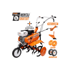 Motosapa DAC 7000ACC2 + roti cauciuc 4.00-8+plug+adaptor+roti metalice 350 fara manicot
