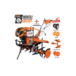 Motosapatoare RURIS 913ACC + roti cauciuc 5.00-12+plug reversibil rev2+roti metalice 500