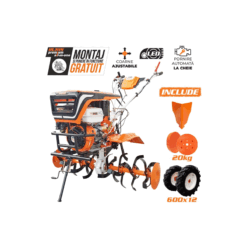 Motosapatoare RURIS 918K + roti cauciuc 6.00-12+rarita