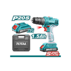 TOTAL - Masina de gaurit cu acumulator 20V- 1.5 Ah Li-Ion