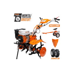 Motosapa RURIS 731 ACC2, 7.5 CP, 4 timpi, 208 cc, roti cauciuc 5.00-8 + rarita + accesoriu tractat