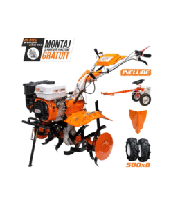 Motosapa RURIS 731 ACC2, 7.5 CP, 4 timpi, 208 cc, roti cauciuc 5.00-8 + rarita + accesoriu tractat