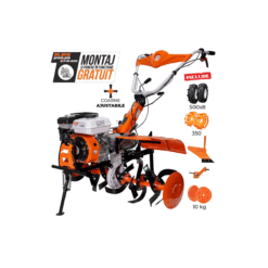 MOTOCULTOR - RURIS 753K+roti cauciuc+plug+adaptor+roti metal