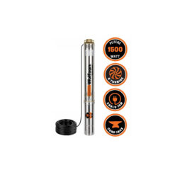 WOLFSON - POMPA SUBMERSIBILA APA CURATA 8 TURBINE, PM-1500-8, 1500W, CABLU 15m, 5200L/h, 1 TOL, INALTIME MAXIMA POMPARE 120m