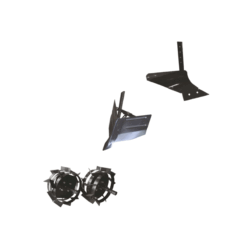 Pachet de accesorii motocultor, plug de arat, plug de bilonat, roti metalice 4.00-8