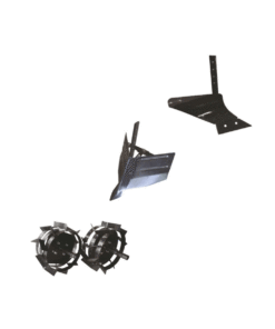 Pachet de accesorii motocultor, plug de arat, plug de bilonat, roti metalice 4.00-8