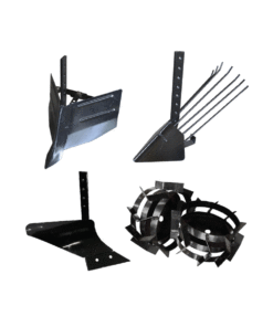 Pachet Accesorii plug Arat + Plug Cartofi + Plug Bilonat + Roti Metalice 4.00-8 (tija Scurta,fara Tub Hexagonal)