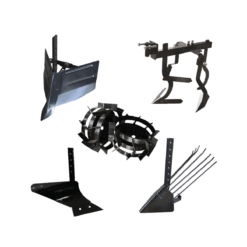 Pachet Accesorii Plug Arat + Plug Bilonat + Plug Cartofi + Cultivator + Roti metalice 4.00-8  (tija Scurta,fara Tub Hexagonal)