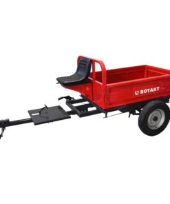 Remorca motocultor Rotakt REM500, capacitate maxim 500 kg, basculabila