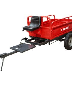Remorca motocultor Rotakt REM600, capacitate maxim 500 kg, basculabila