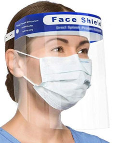 Viziera protectie plastic si burete