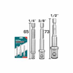 TOTAL - SET 3 ADAPTOARE 1/4", 3/8",1/2"