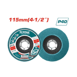 TOTAL - DISC ABRAZIV CU ZIRCONIU 115MMX22MM , P40