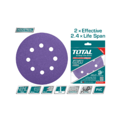 TOTAL - DISC HARTIE ABRAZIVA 125MM - P40,P60,P80,P120