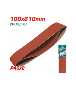 TOTAL - SET 2 BUC HARTIE ABRAZIVA PENTRU SLEFUITOR100x610mm, P40
