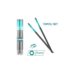 TOTAL - SET 10 BITI DE IMPACT PENTRU SURUBELNITA,250MM
