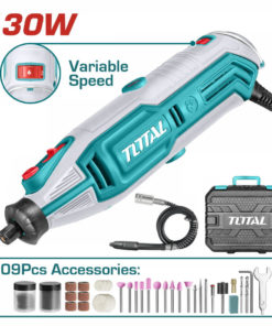 TOTAL - Mini polizor 130W - 109 accesorii