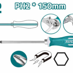TOTAL - Surubelnita Phillips- PH2 - 6.0mm - 150mm(INDUSTRIAL)