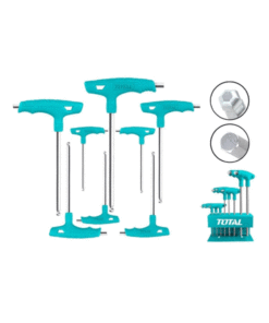 TOTAL - SET 8 CHEI IMBUS CU PUNCT IN T: 2-10MM, CR-V (INDUSTRIAL)