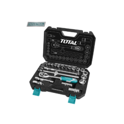 TOTAL - TRUSA DE CHEI TUBULARE 1/2 CU ANTRENOR 25PIESE (INDUSTRIAL)