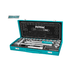 TOTAL - TRUSA DE CHEI TUBULARE 1/2 CU ANTRENOR 24PIESE (INDUSTRIAL)