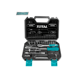 TOTAL - TRUSA DE CHEI TUBULARE 1/4 CU ANTRENOR 45PIESE (INDUSTRIAL)