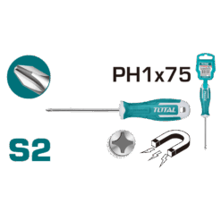 TOTAL - SURUBELNITA PHILLIPS- PH1 - 5.0 - 75MM -(INDUSTRIAL)