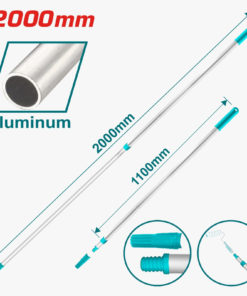 TOTAL - TIJA TELESCOPICA - ALUMINIU - 200CM