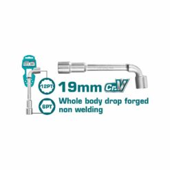 TOTAL - CHEIE TUBULARA TIP L - 19MM (INDUSTRIAL)