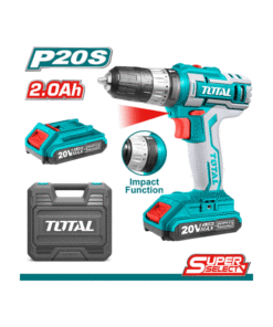 TOTAL - MASINA DE GAURIT CU PERCUTIE SI ACUMULATOR20V-2.0AH LI-ION P20S (2 ACUMULATORI) NEW SS