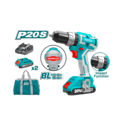 TOTAL - MASINA DE GAURIT CU PERCUTIE - ACUMULATOR20V-2AH - MOTOR FARA PERII(INDUSTRIAL)