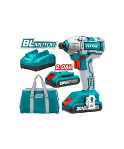 TOTAL - MASINA DE INSURUBAT CU IMPACT CU ACUMULATOR 20V-2.0AH LI-ION (2 ACUMULATORI) -  HEX 1/4