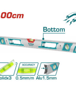 TOTAL - NIVELA MAGNETICA CU BULA - 100CM (INDUSTRIAL)