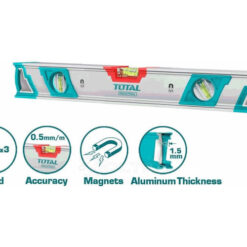 TOTAL - NIVELA MAGNETICA CU BULA - 120CM (INDUSTRIAL)