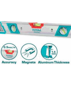 TOTAL - NIVELA MAGNETICA CU BULA - 120CM (INDUSTRIAL)