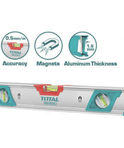 TOTAL - NIVELA MAGNETICA CU BULA - 40CM (INDUSTRIAL)