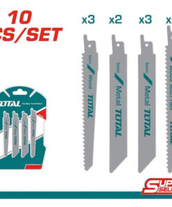 TOTAL - SET LAME FIERASTRAU SABIE PENTRU LEMN SI METAL 150MM,  200MM - 10 BUC