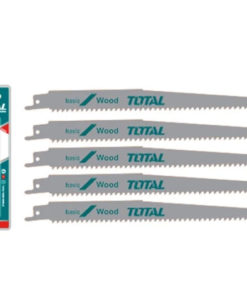 TOTAL - SET LAME FIERASTRAU SABIE PENTRU LEMN 225MM 6TPI - 5 BUC