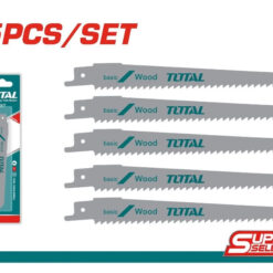 TOTAL - SET LAME FIERASTRAU SABIE PENTRU LEMN 150MM 6TPI - 5 BUC