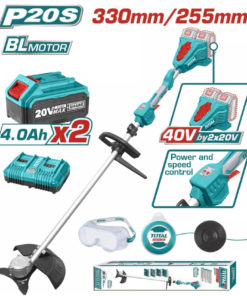 TOTAL - MOTOCOASA LI-ION SI TRIMMER 40V (INCLUDE 2BATERII, 1 INCARCATOR)