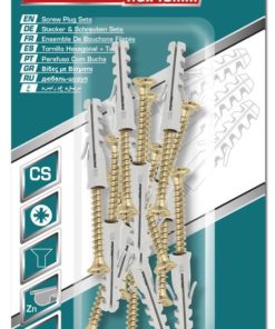 TOTAL - SET DIBLURI CU SURUBURI - ST4.0X40MM - DIBLU-6X30MM - 15 BUC