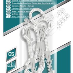 TOTAL - SET DIBLURI CU SURUBURI TIP CARLIG  5.0X75MM - DIBLU-8X40MM - 6BUC