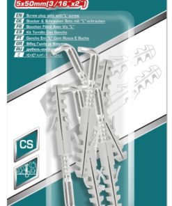 TOTAL - SET DIBLURI CU SURUBURI TIP L 5.0X50MM - DIBLU - 8X40MM - 6BUC