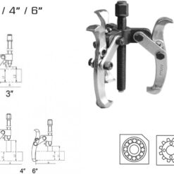 TOTAL - EXTRACTOR RULMENTI CU 3 BRATE - 3" (INDUSTRIAL)