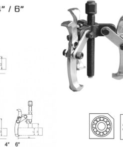 TOTAL - EXTRACTOR RULMENTI CU 3 BRATE - 3" (INDUSTRIAL)