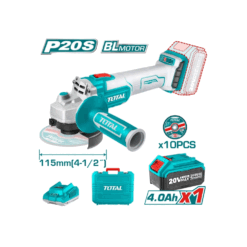 TOTAL - POLIZOR UNGHIULAR - LI-ION - 20V - 115MM (INCLUDE ACUMULATOR SI INCARCATOR)